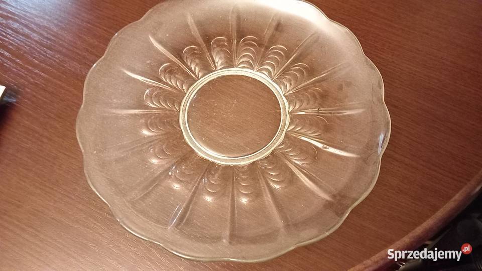 Półmisek stare szkło Ząbkowice Warszawa