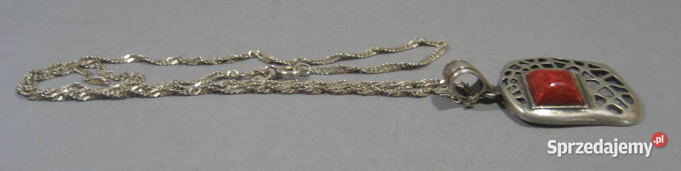 Stary Polski Wisior Srebrny srebro Warszawa