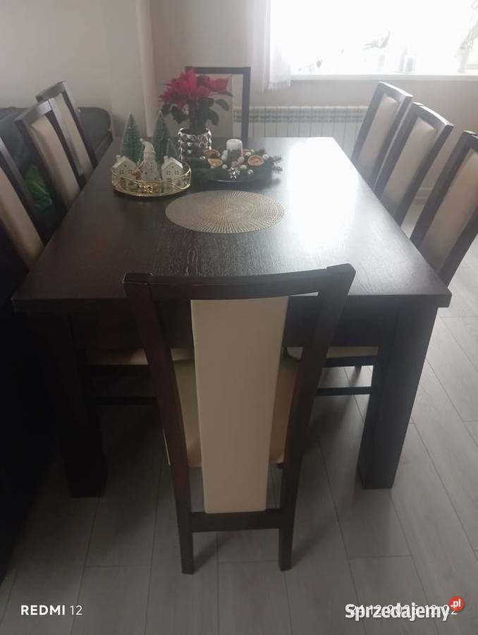 Sprzedam stół8 krzeseł Łęczyca