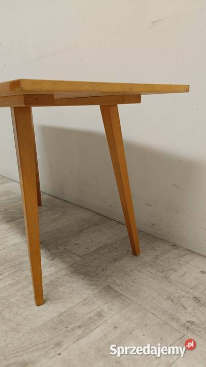 stolik ława PRL design vintage dąb połysk do łódzkie Radomsko