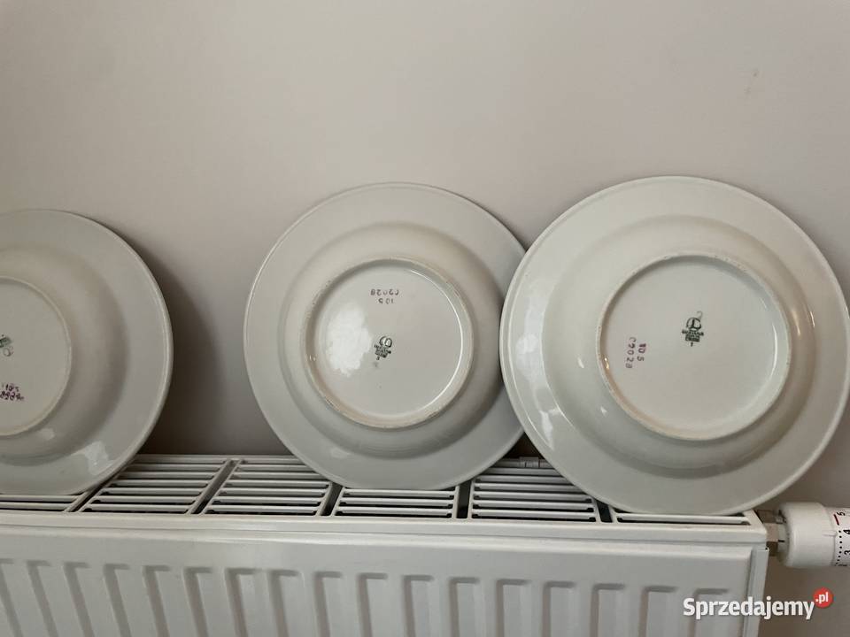 Lubiana wzór kaszubski talerz obiadowy PRL