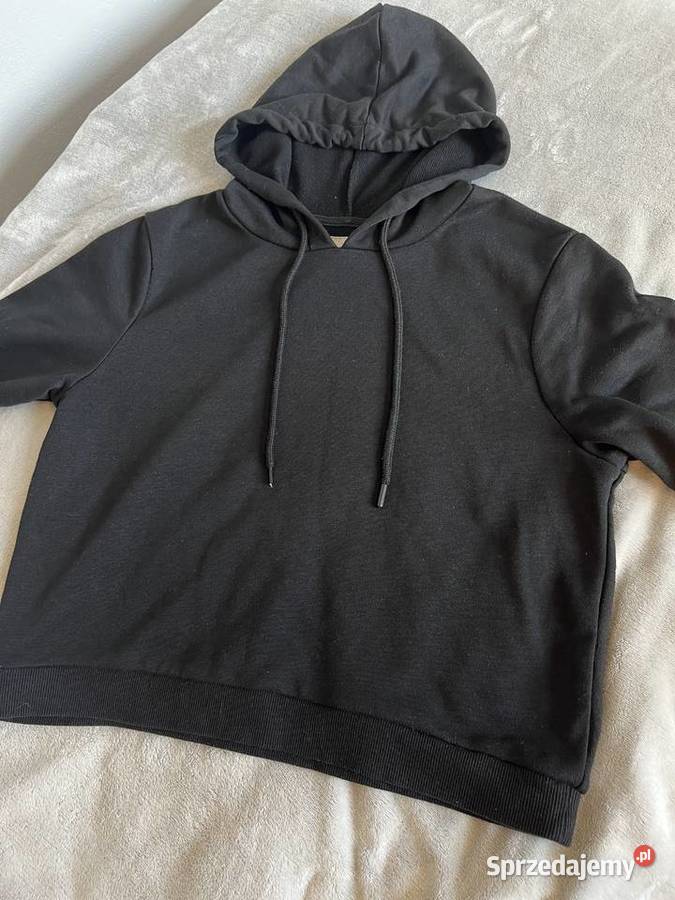 Bluza sweter z kapturem czarna sinsay HIT czarny Jasło