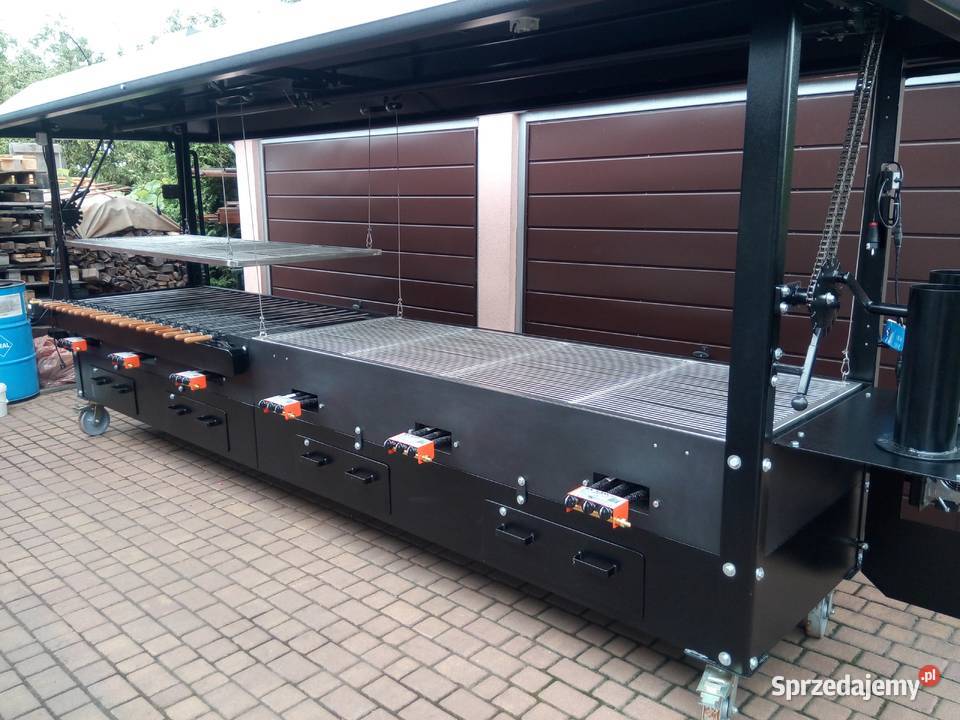 Gastronomiczny grill cateringowy gazowy węglowy Damasławek