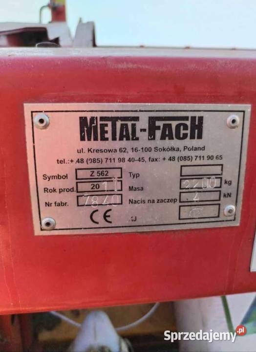 Belownica Metal Fach 2011 nieuszkodzony podlaskie Uśnik