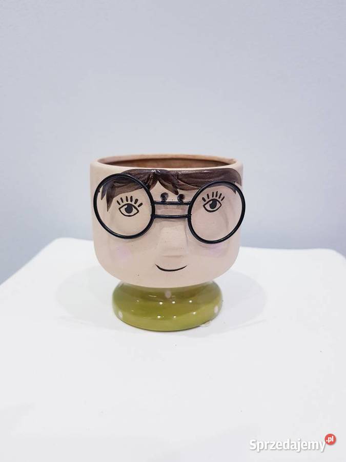 Ceramiczna osłonka na doniczkę sukulenta Dąbrowa Górnicza