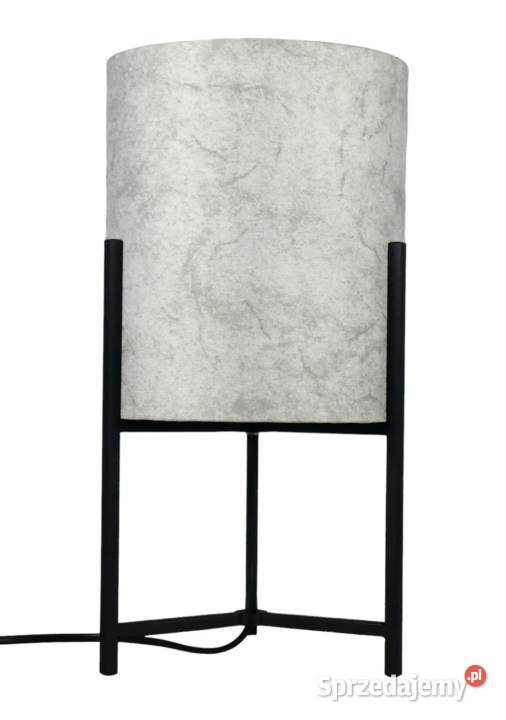 Metalowa lampa stołowa BLOMBERG z abażurem