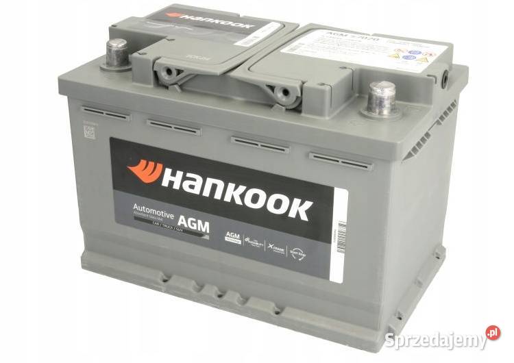 Akumulator Hankook AGM 12v 70Ah 760A P osobowe Jelcz-Laskowice