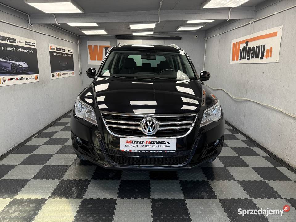 VW Tiguan Benzyna 14TSI czarny pełna dokumen Zarejestrowany w Polsce Poznań