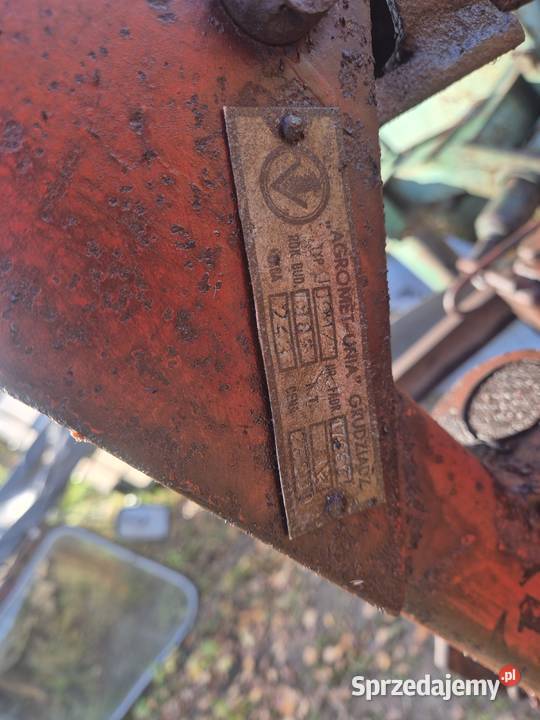 Pług 2 duży Unia Grudziądz dwuskibowy Bucze