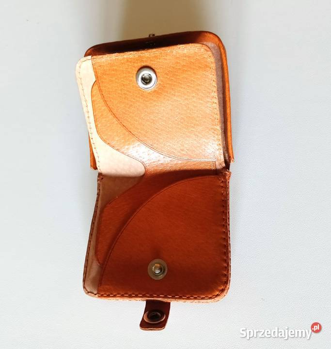 Portmonetka portfelik skóra z PRL vintage sprzedam