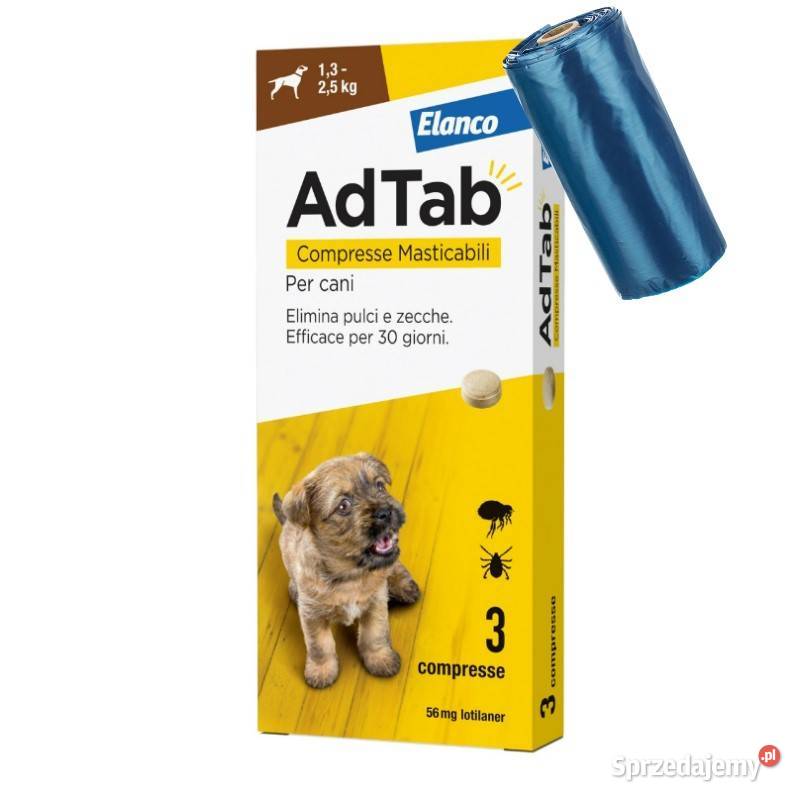 Adtab tabletka na pchły kleszcze psa 1325 Bolesławiec