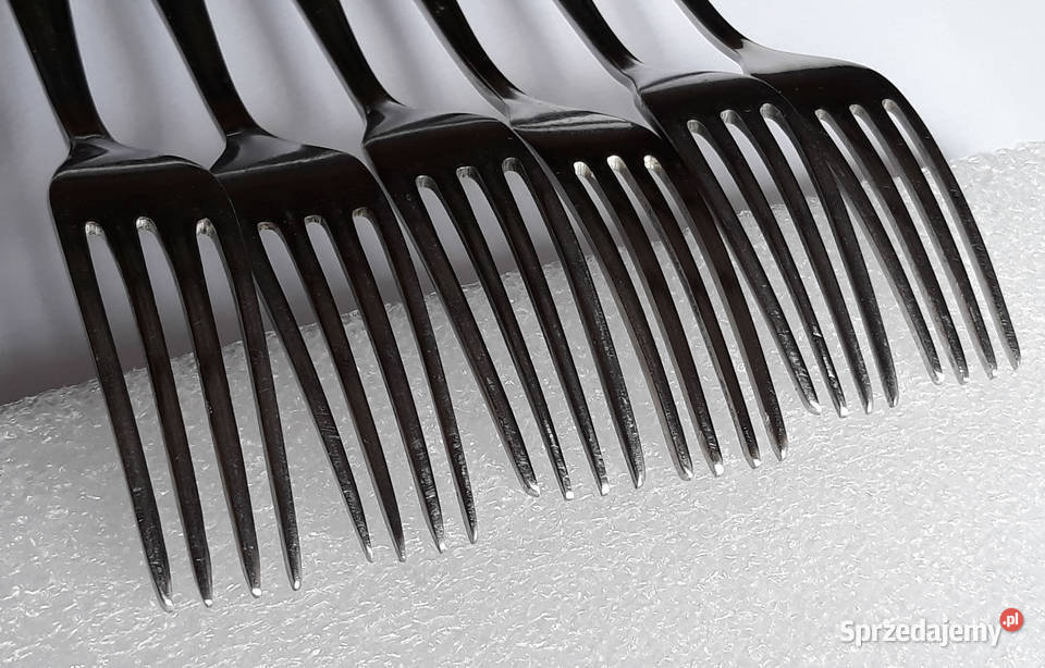 Widelce obiadowe 3 KŁOS Gerlach sztućce PRL Dąbrowa Górnicza