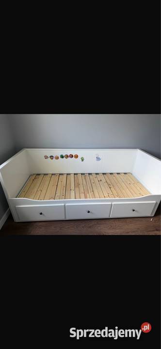 Łóżko Hemnes ikea 80x200 plus dwa materace do Bartąg sprzedam