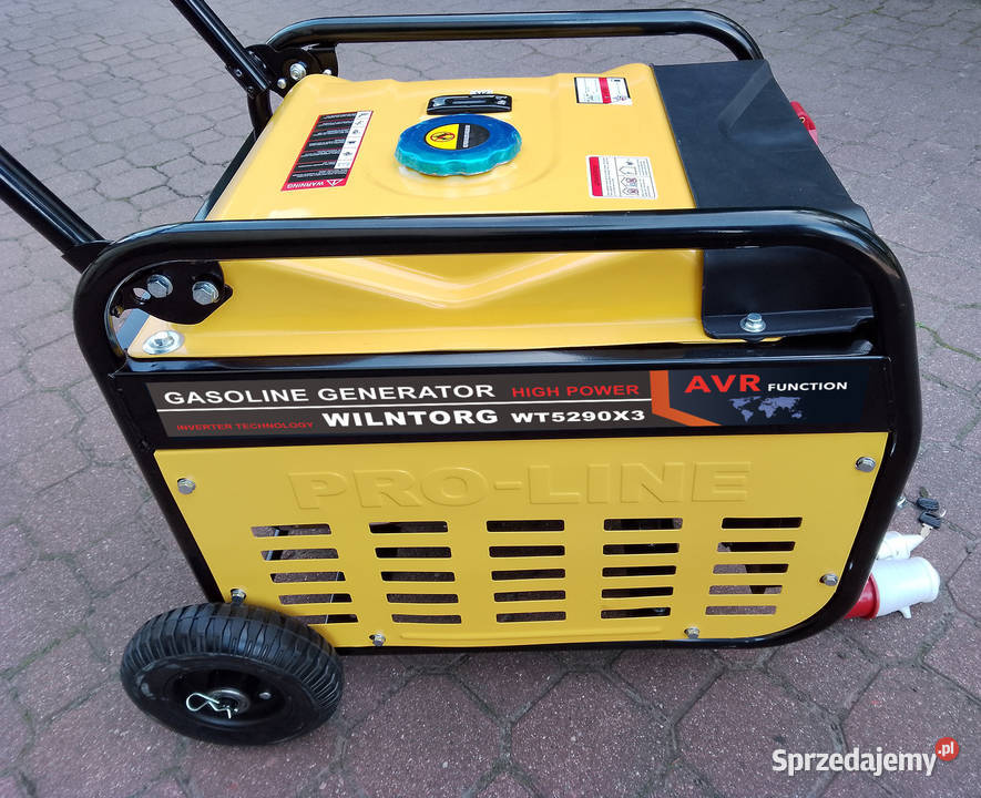 Agregat prądotwórczy WILNTORG WT5290X3 Agregaty prądotwórcze wielkopolskie Konin sprzedam
