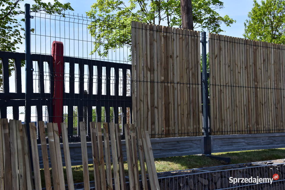 Lamele ogrodzeniowe drewniane Konin