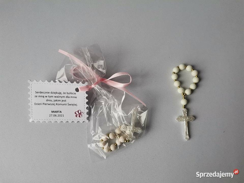 Podziękowania Komunia Dziewczynka Różaniec Ecri wielkopolskie Poznań