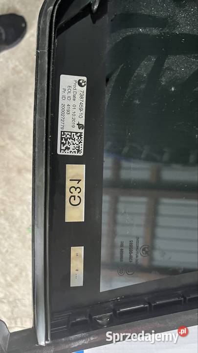 Szyba do tylnych drzwi lewych BMW g31 świętokrzyskie Piotrów-Gułaczów