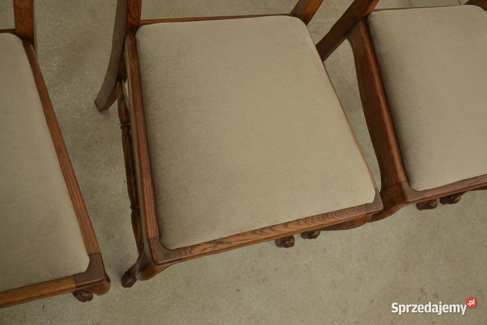 krzesła ludwikowskie komplet 6 krzeseł Poddębice