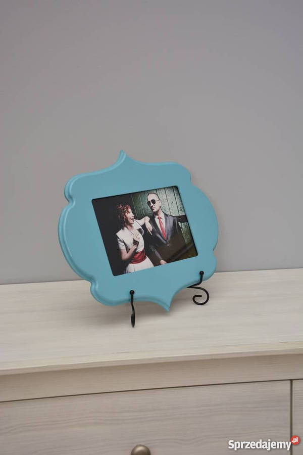 Stojak na ramkę na zdjęcia talerz tablet czarny łódzkie
