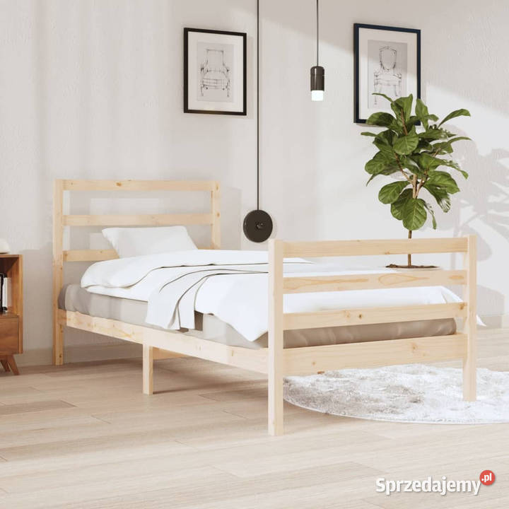 Rama łóżka lite drewno sosnowe 90x200 WM3104991 Warszawa