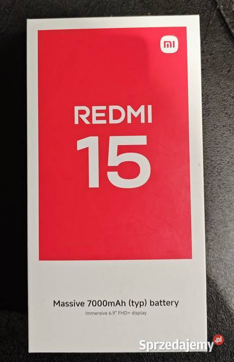 Xiaomi Redmi 15 8GB Ram 256GB Rom Gwarancja Telefony komórkowe Węgrzce Wielkie