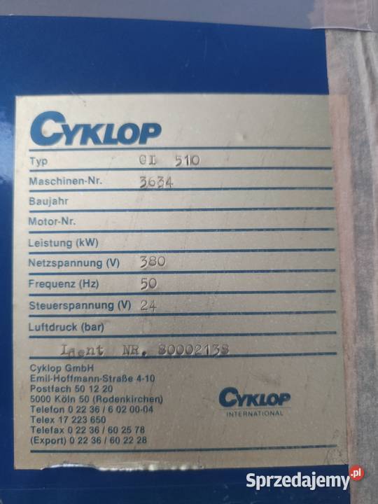 Owijarka do palet Cyklop Kalisz