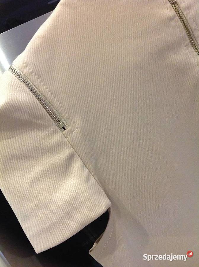 Beżowa Sukienka mini damska DROLE de COPINE S lubuskie Nowa Sól