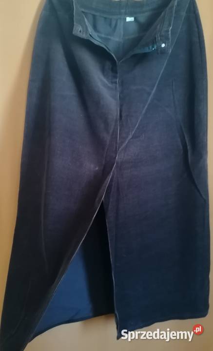 Spódniczka maxi ze sztruksu brązowa XL