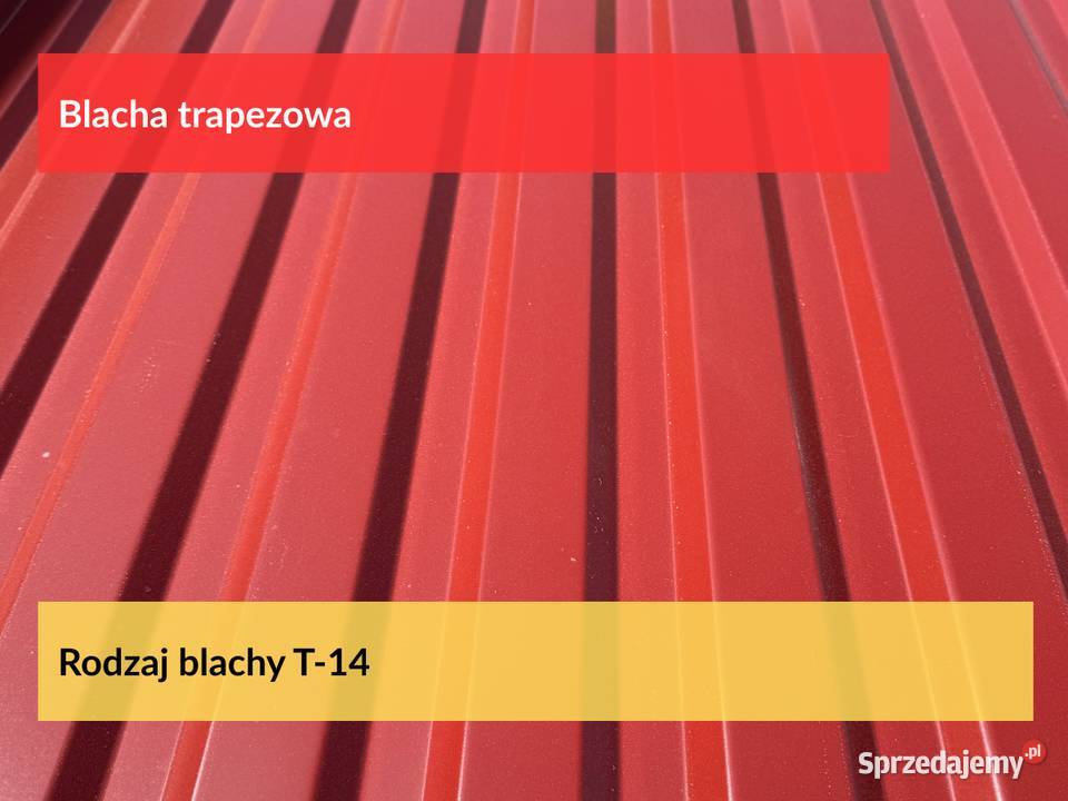 Blacha Trapezowa T14 2 gat w kolorze 9010 Biały Puszczykowo