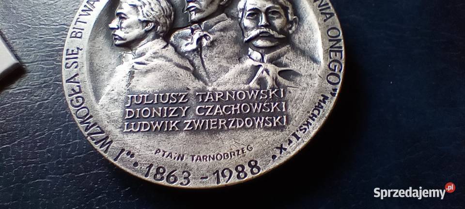 Stare monety Medal Powstanie Styczniowe Polska Lesko