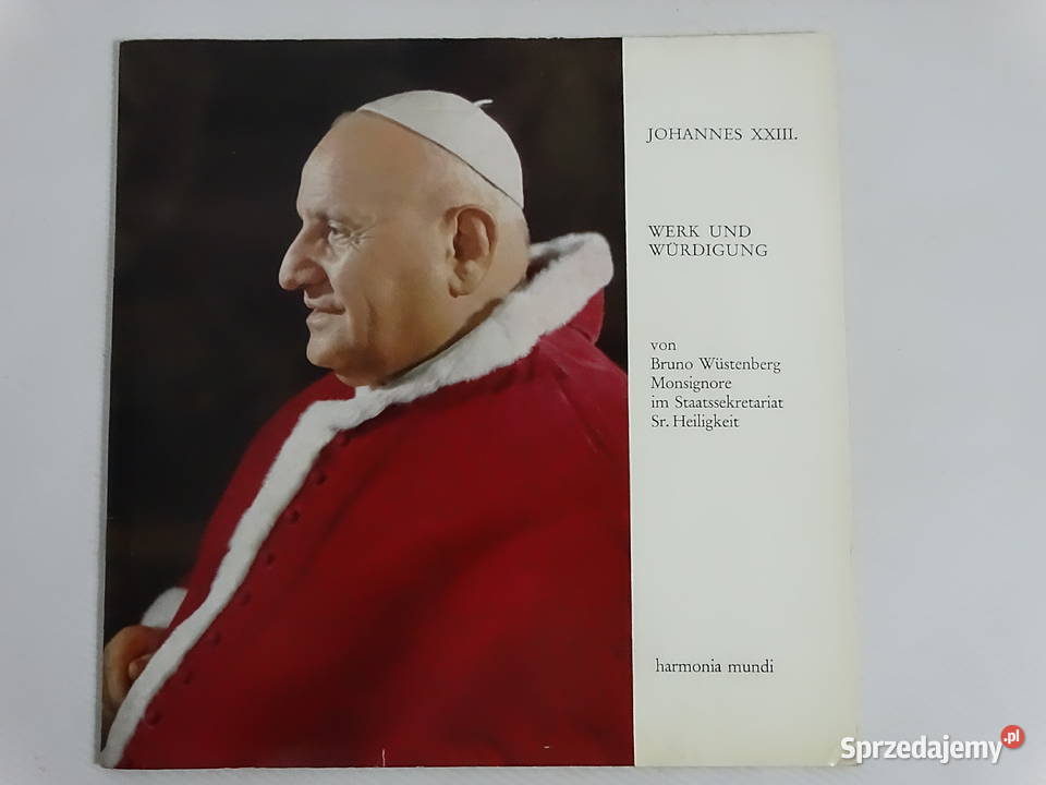 Unikatowy Winyl LP Papież Jan XXIII Werk und Biłgoraj