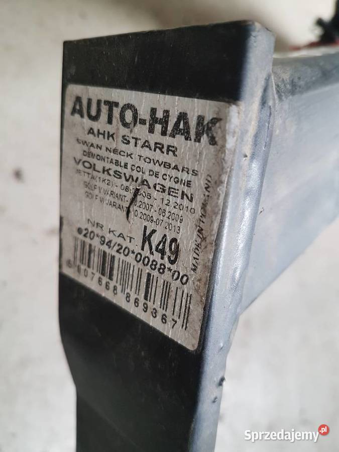 VW GOLF V KOMBI VW JETTA HAK HOLOWNICZY MODUL Turkowice