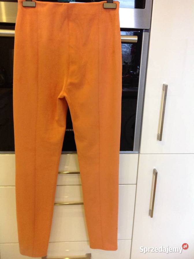 Legginsy Welurowe Damskie GUESS S SM Orange NOWE Nowa Sól