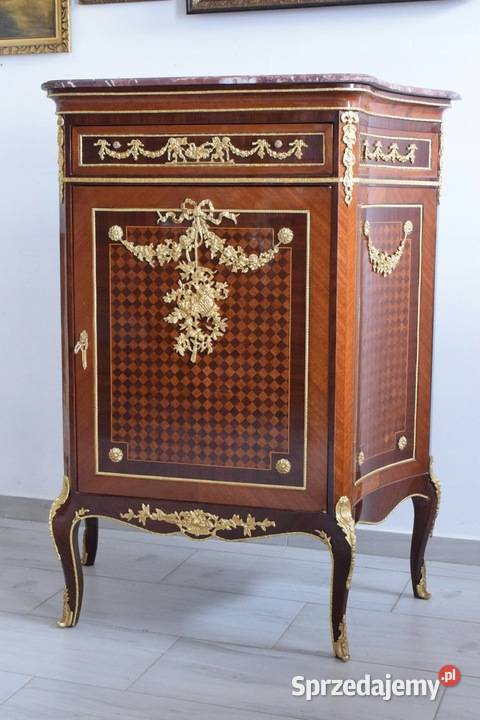 Drewniana Szafka Barkowa Komoda Szafa Marmurowy Komody Kraków sprzedam