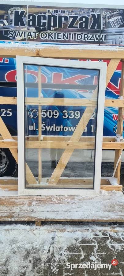 OKNO KacprzaK 97x151 FIX OKNA Używane TRAPEZ Siedlce