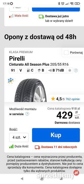 Opony wielosezonowe Pirelli