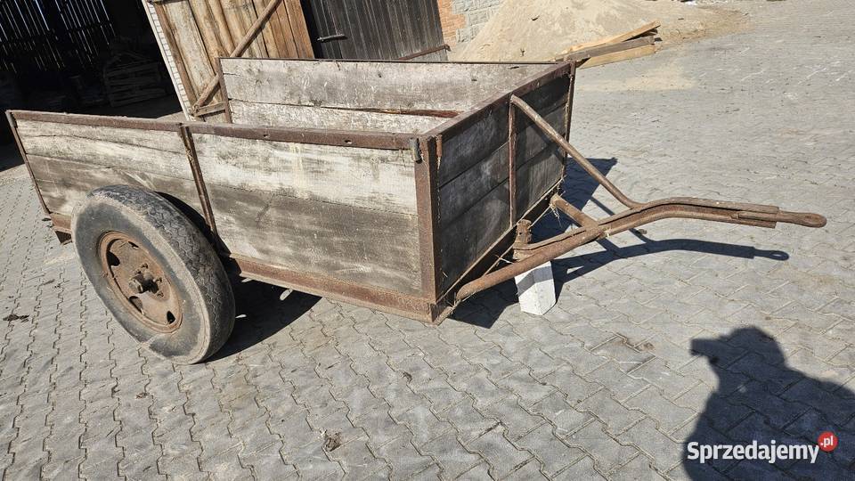 wózek jednoosiowy kibitka mała przyczepka lekka