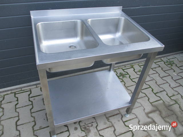 Zlew Gastronomiczny 2 Komorowy Z Półką 806085 Ostrów Wielkopolski sprzedam
