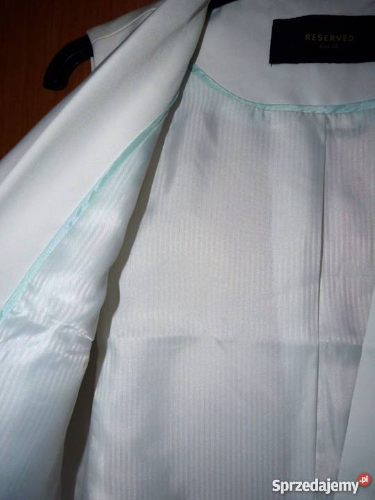 Elegancka biała blogerska kamizelka 36 Reserved