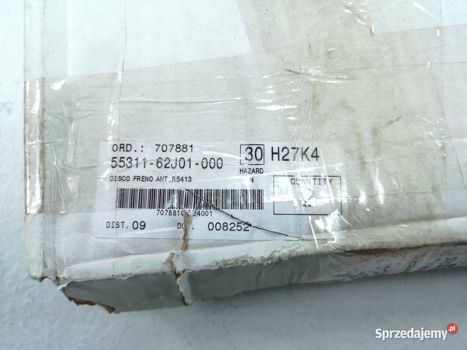 TARCZA HAMULCOWA PRZÓD SUZUKI SPLASH SWIFT 12 13 Tarcze hamulcowe