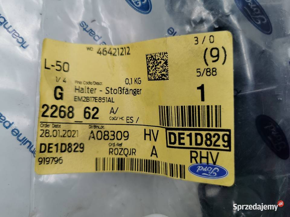 Mocowanie Ślizg Zderzaka Lewy Tył Ford S MK2 Wyszków