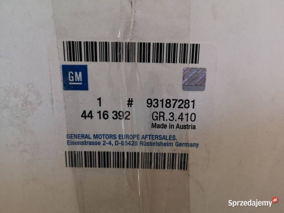 FILTR POWIETRZA OPEL MOVANO 9805 ORYGINAŁ ASO osobowe