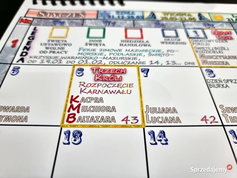 Kalendarz 2026 ściennymiesięczny 4833 A3