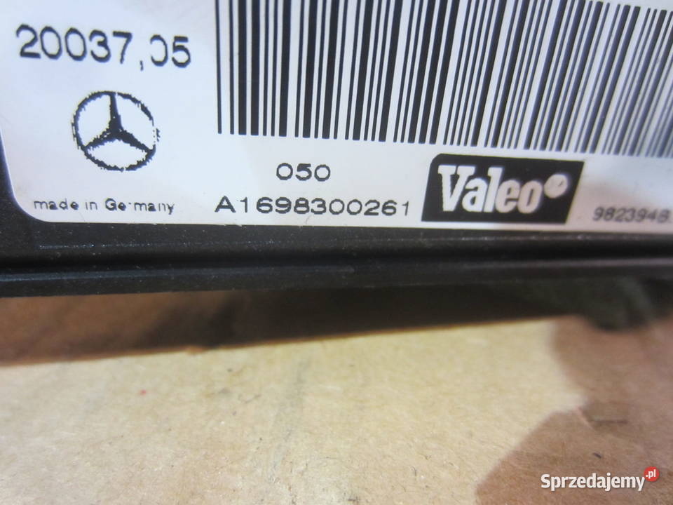 Nagrzewnica elektryczna A1698300261 mercedes a Rok produkcji 2006 Szczecin sprzedam