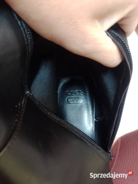 43 ASOS Design Ekskluzywne Czarne Kozaki Kraków