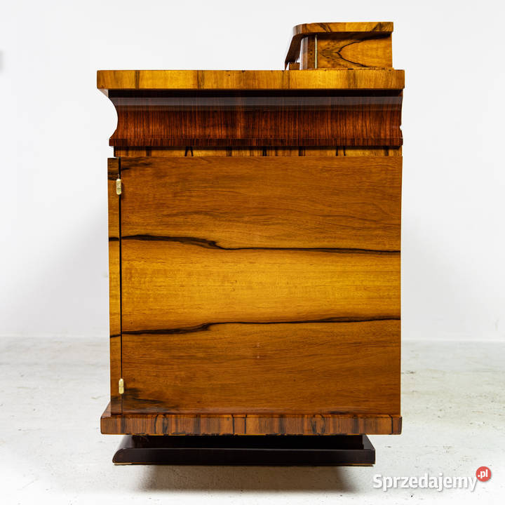 Bufet art deco długa komoda politura orzech Swarzędz