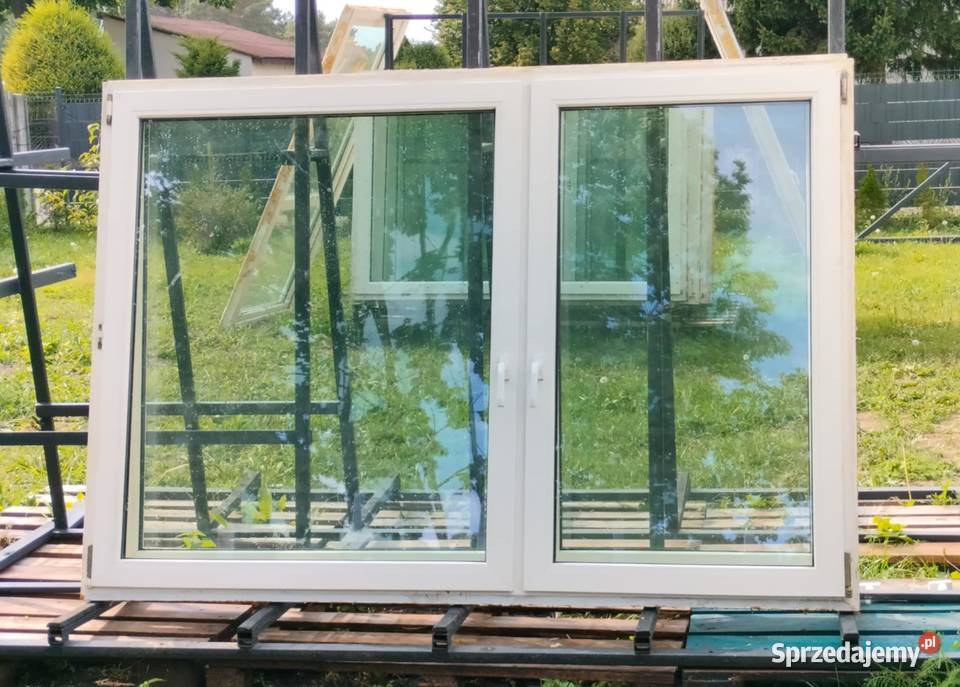Okno PCV szer 206x143 wys używane dwuszybowe