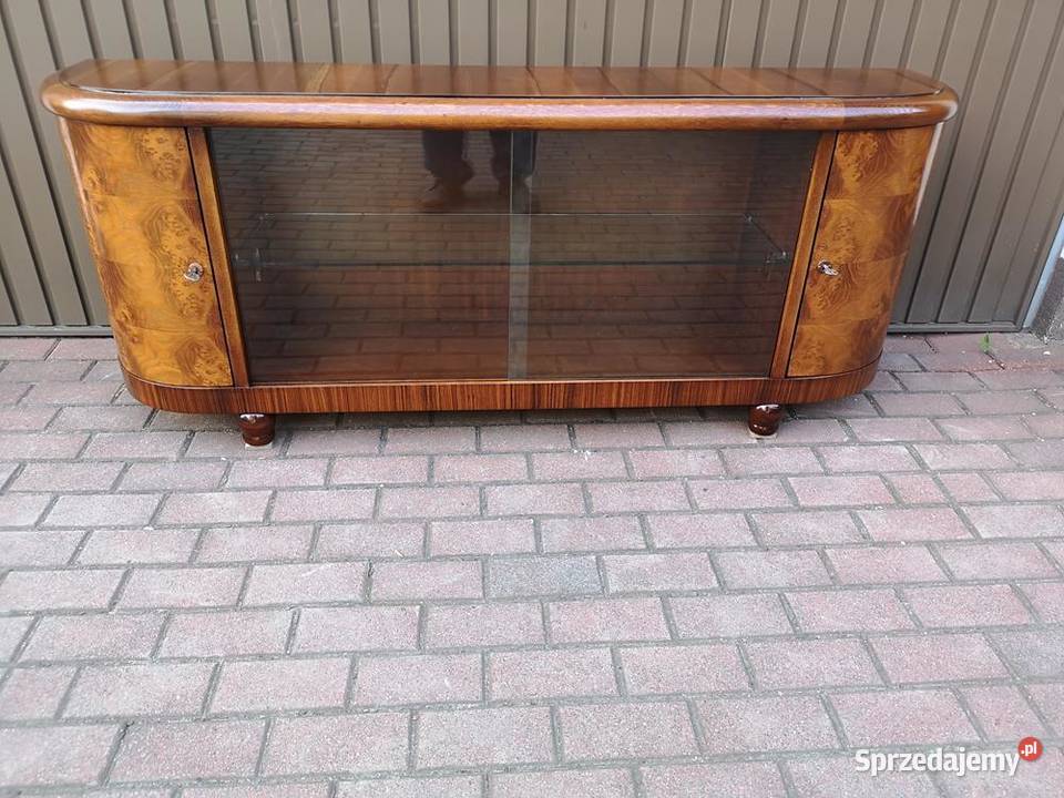 Komoda ARTDECO RTV Niska Orzech 170 Zgrabna Swarzędz