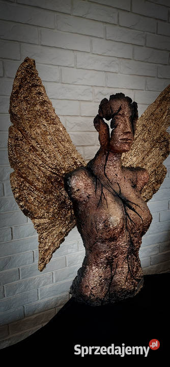 Anioł rzeźba lampa sztuka użytkowa wielkopolskie Piła