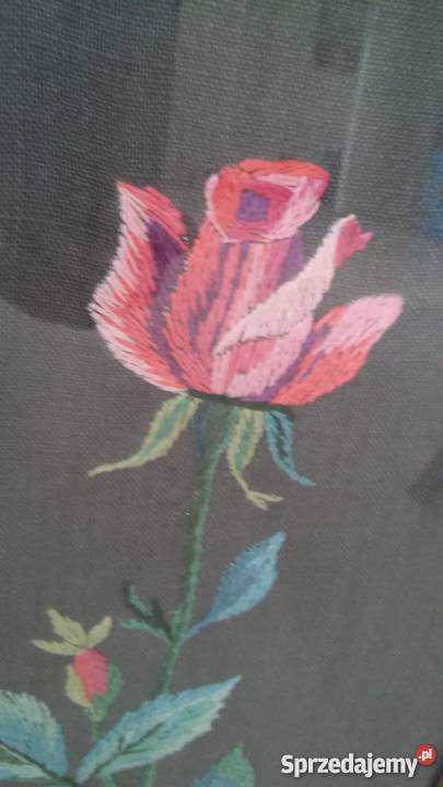 Haftowany obraz haft płaski rękodzieło cudo na Gdańsk